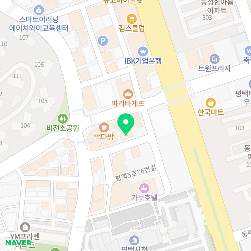 호텔베네 지도
