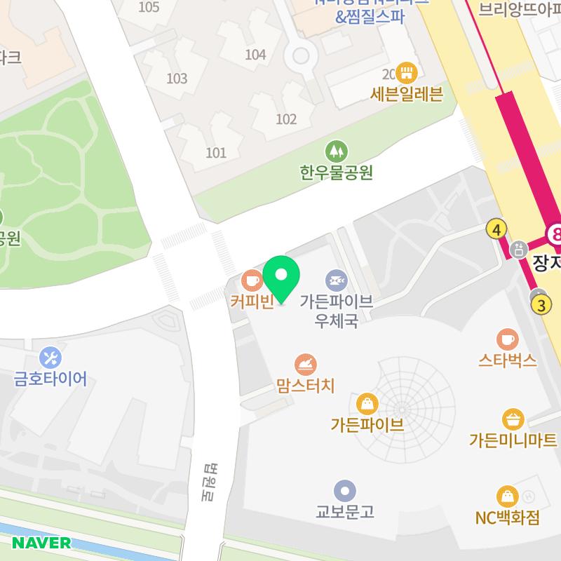 부엉이돈가스 가든파이브현대시티몰점 지도