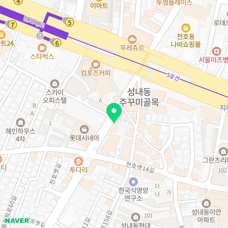 주가네 쌀떡볶이 지도