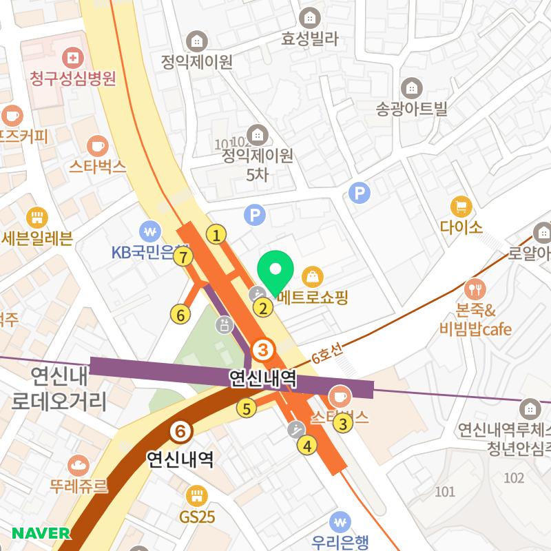 키다리아저씨사진관 연신내점 지도